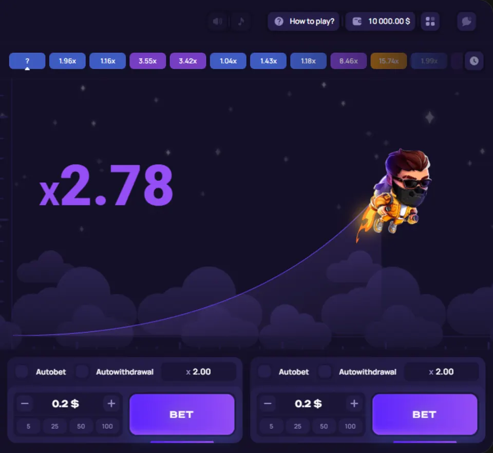 1Win Lucky Jet promo code 600BS — practice window (Demo), two Bet panels and Autowithdrawal, no promo field