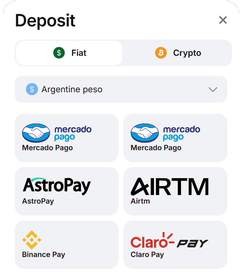 Depósito 1Win Argentina — cajero oficial Peso argentino con Mercado Pago y AstroPay
