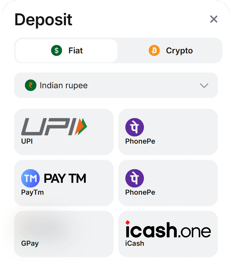 1Win UPI deposit — official India cashier UPI PhonePe Paytm GPay